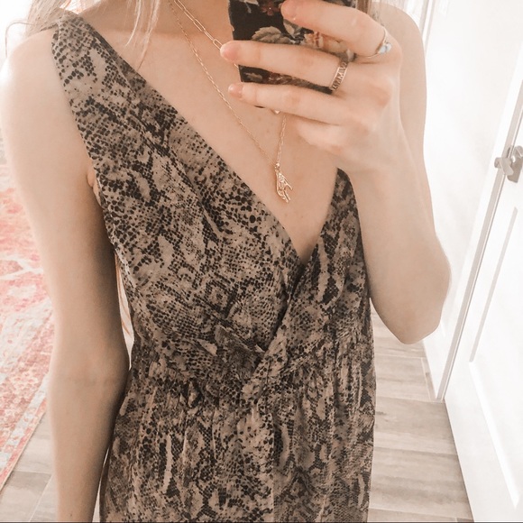 CONVERSE SNAKE PRINT BABYDOLL TANK DRESS - Picture 2 of 7